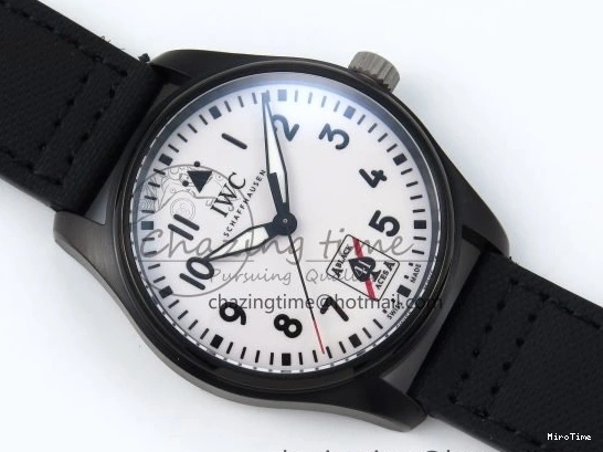 MIROTIME 0521 Pilot Black Ace BLSF 1:1 Best Edition White Lume Dial on Black Nylon Strap MIYOTA OnTrend 7021